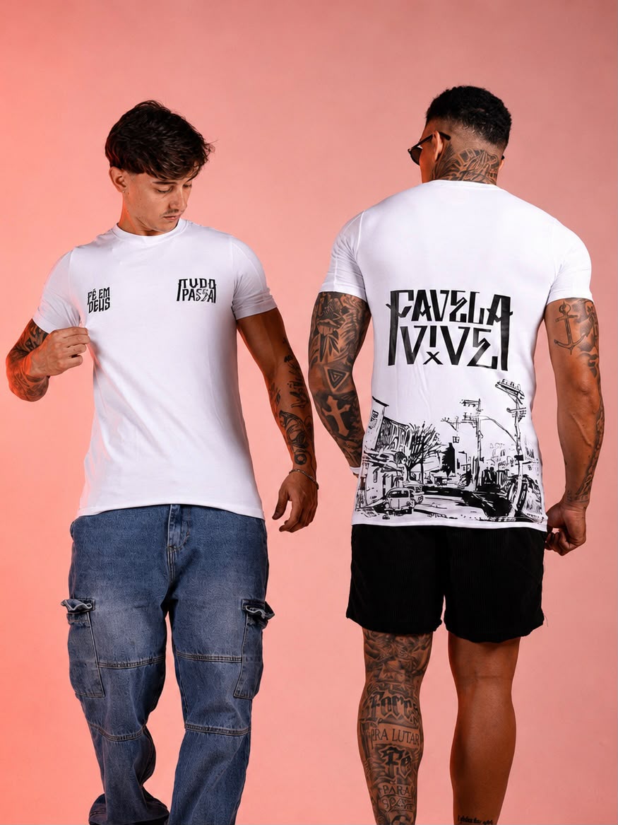 Camisa Long  Branca TUDO PASSA