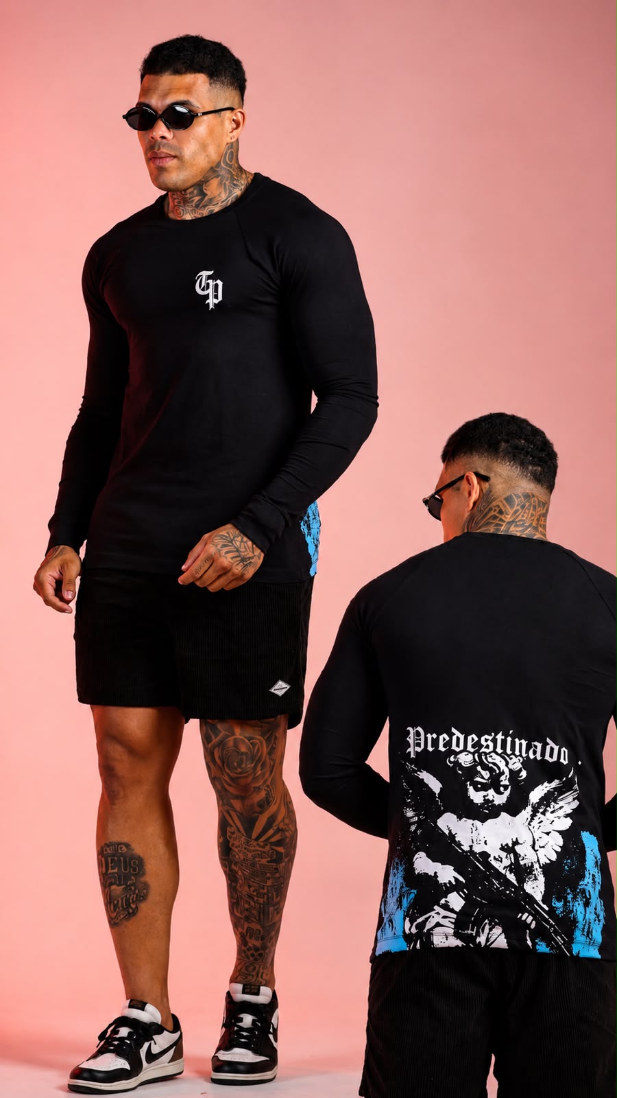 Camisa manga Longa Preta